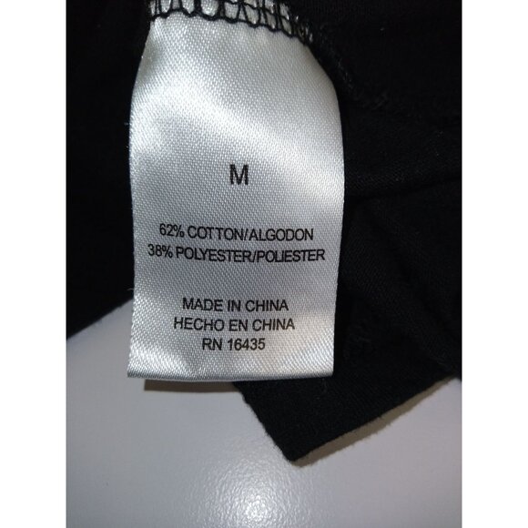 Peanuts Women's Black Halloween Snoopy Vampire Short Sleeve Shirt Size Medium - Picture 4 of 5